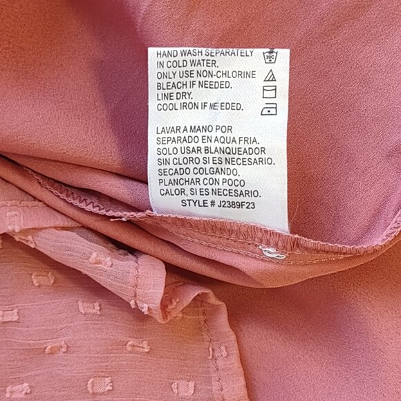 Patrons of Peace Smocked Babydoll Mini Dress Sheer Boho Peasant Medium - Picture 9 of 9